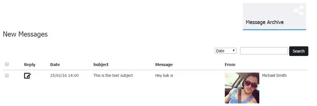 Checking the new received messages php dating site script