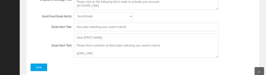 php job script New functionality to send email alerts for the jobs coming from feeds