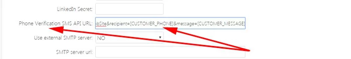 sms api php job site send sms Users phone verification with SMS API