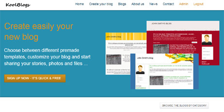 blog system - multi user php blog hosting script