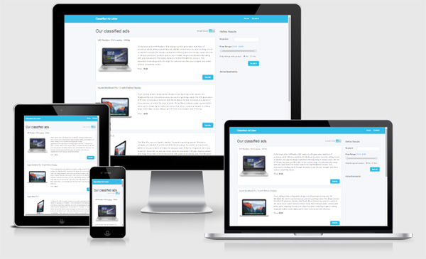 responsive php classified ads script