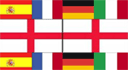 multi languages flags mix