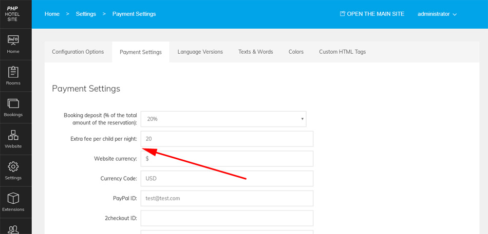  Nueva función para establecer la tarifa por niño