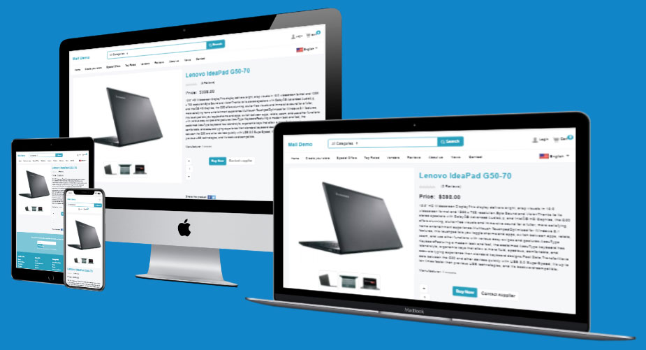 características multitienda de php mall