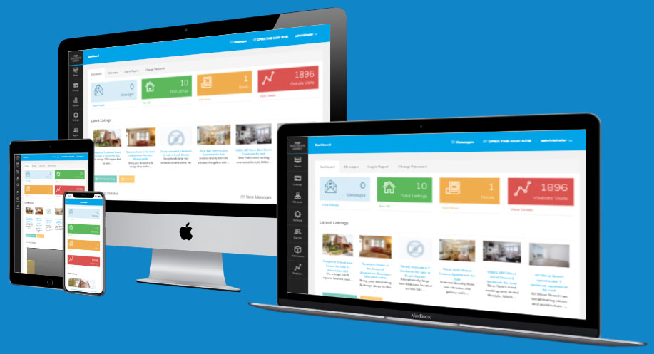 demostraciones de guiones de agencias inmobiliarias compatibles con dispositivos móviles