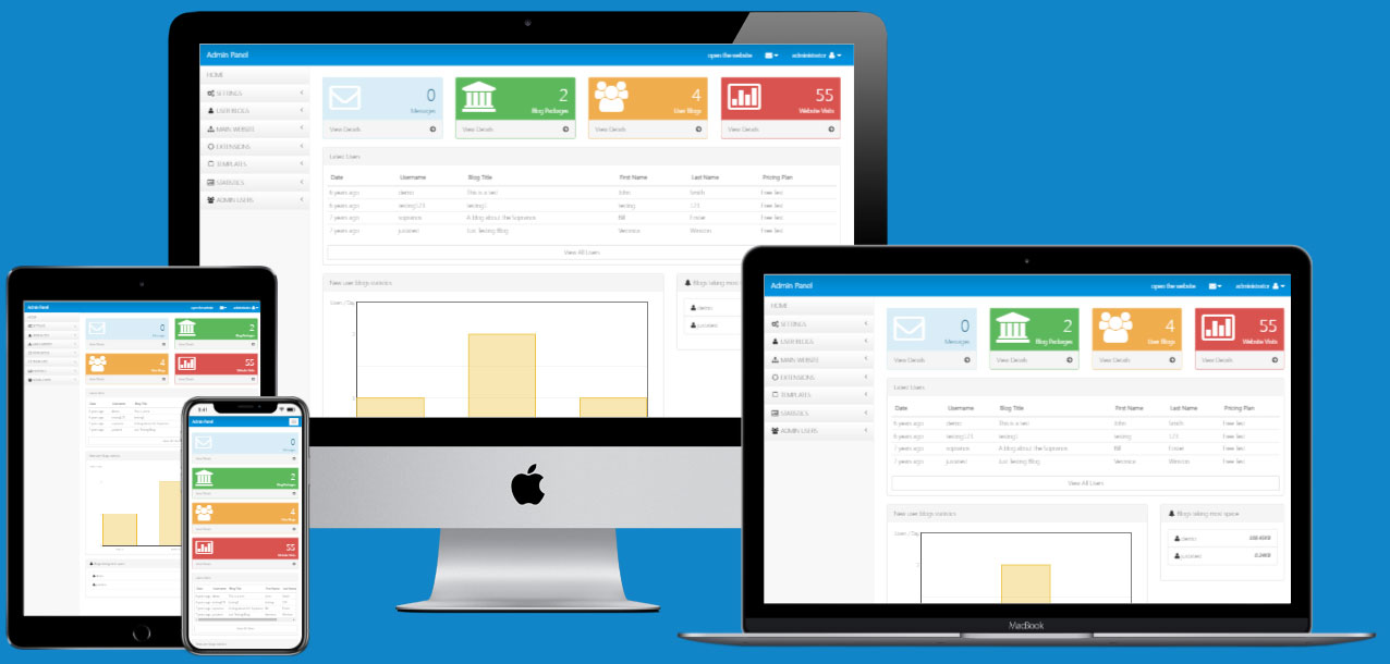 video blog cms php capturas de pantalla