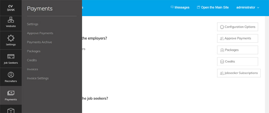  Nova Seção de Pagamentos no Painel Administrativo