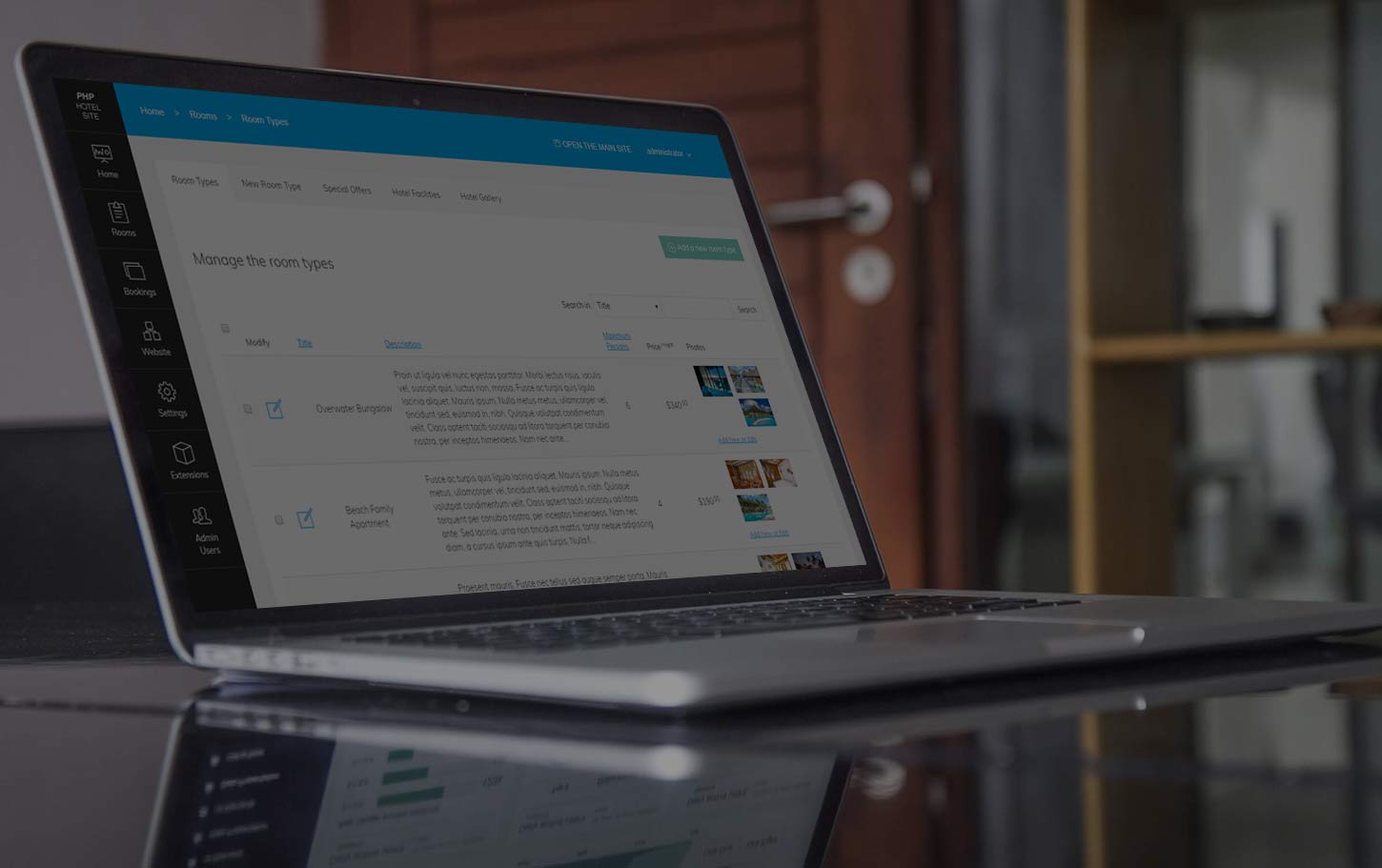système d'hôtel php mysql