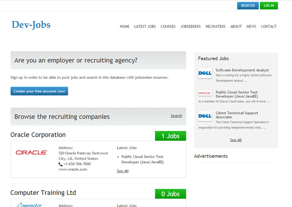 Annuaire des recruteurs