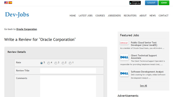 Avaliações e depoimentos para empresas