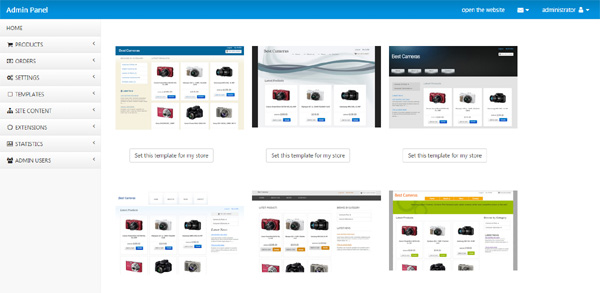 script de loja virtual php templates adicionais