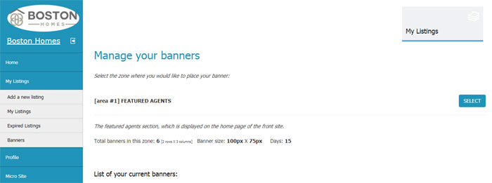 script immobilier php ajout de bannières publicitaires