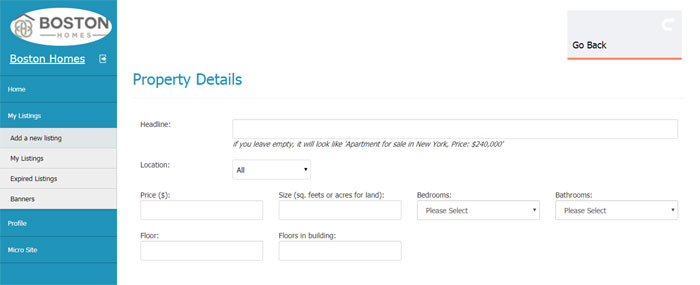 script immobilier php publication d'une nouvelle annonce (espace agent)