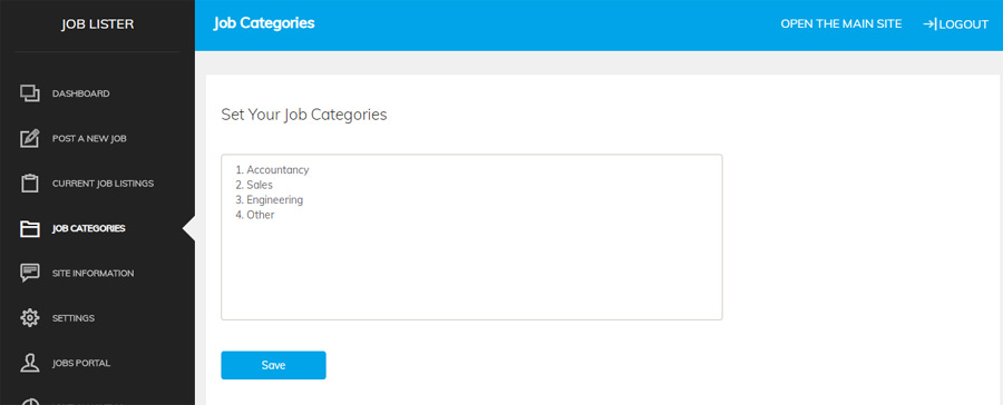 скрипт за обяви за работа с множество категории
