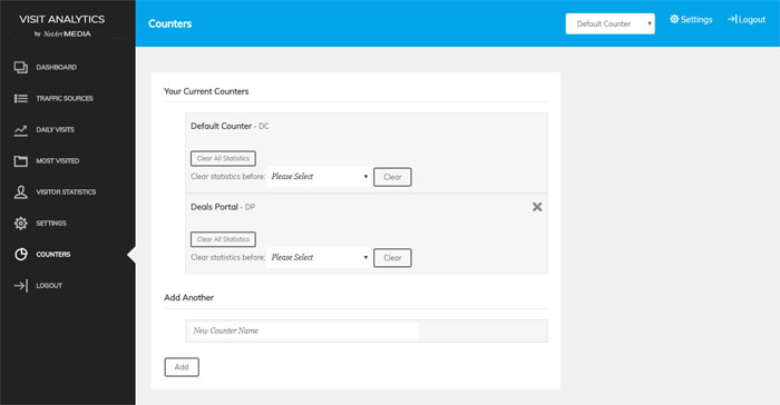 php web visits counter script Creating New Counters