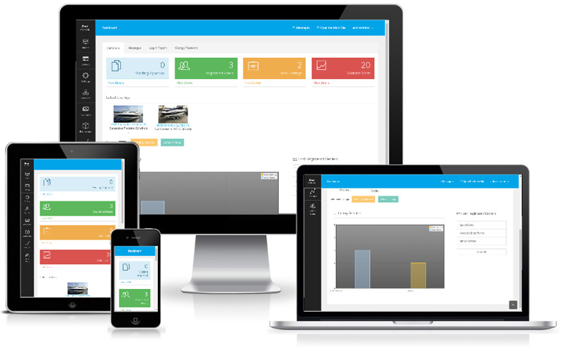 admin panel demo boat portal responsive