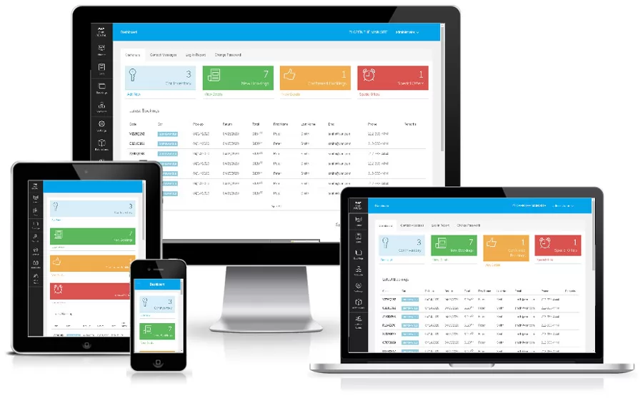 back office car rental site script php