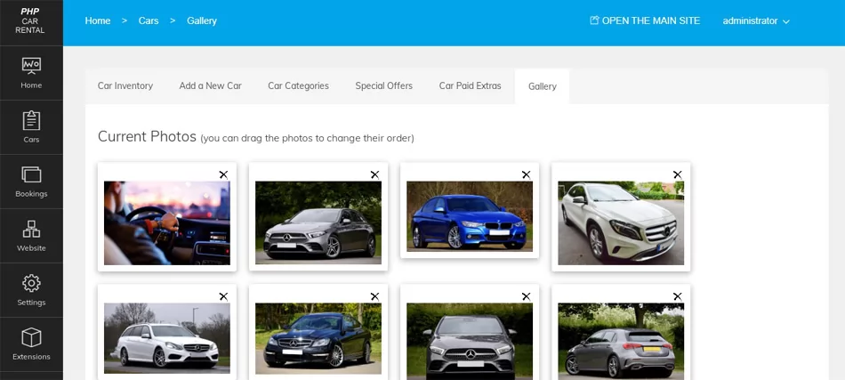 script de alquiler de coches php Creando una galería de coches de alquiler