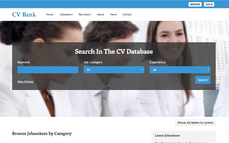demo de integração de template cv bank