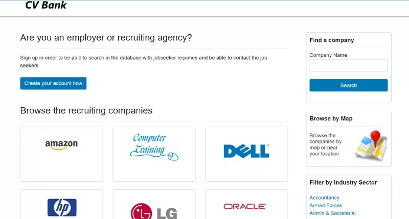 cv jobseekers script php directory of the recruiting companies on the website