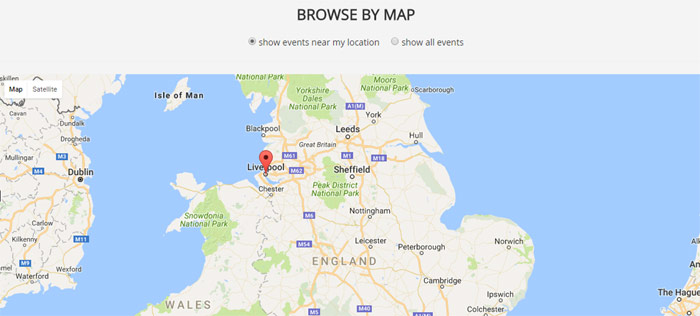 script de eventos php Nueva funcionalidad para navegar los eventos por mapa y rastrear la ubicación del usuario para mostrarle eventos alrededor de su ubicación