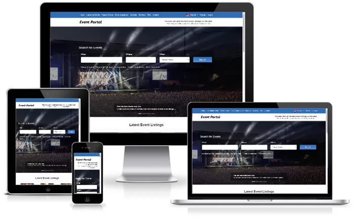 responsive php event portal software