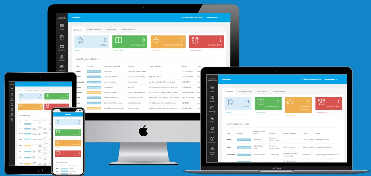 booking.com php clone script features