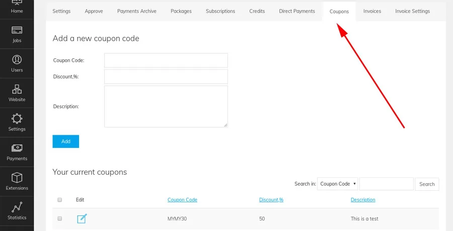 php job script Discount codes for the 
 employer packages