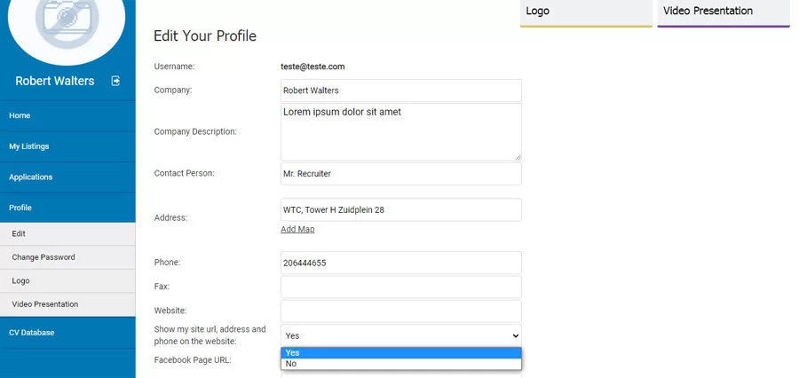 php job script Improvements in the employer admin interface