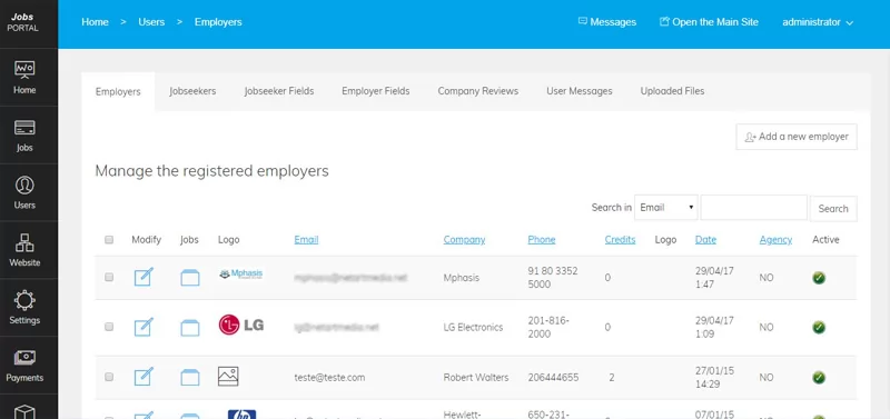 php job script Different Improvements in the Admin Management