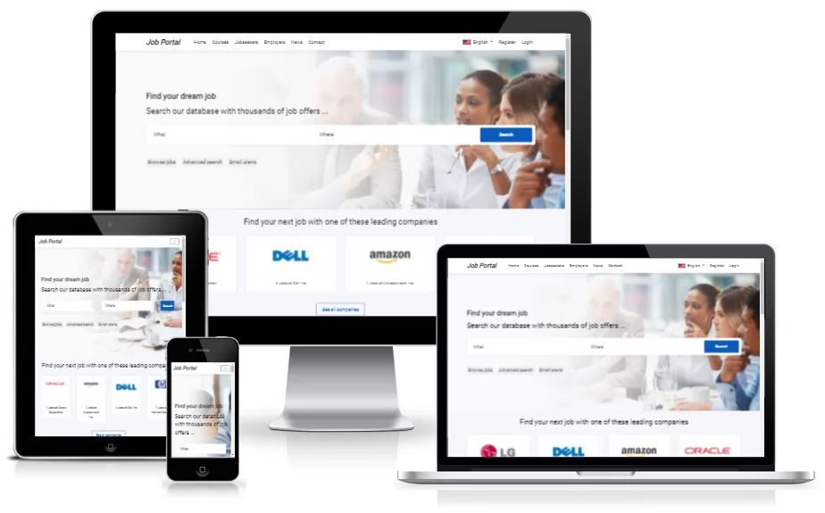 php jobs portal script front end demo
