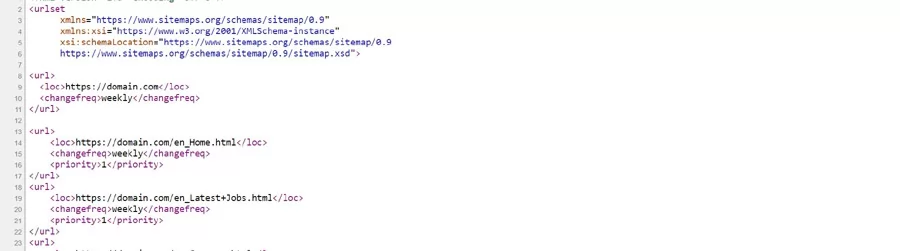 php job script Improved site map generation