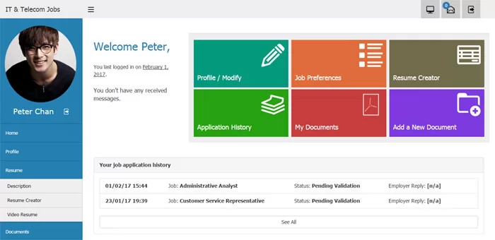 new administration panel employers job seekers panels php script New improved user panels for the employers and job seekers