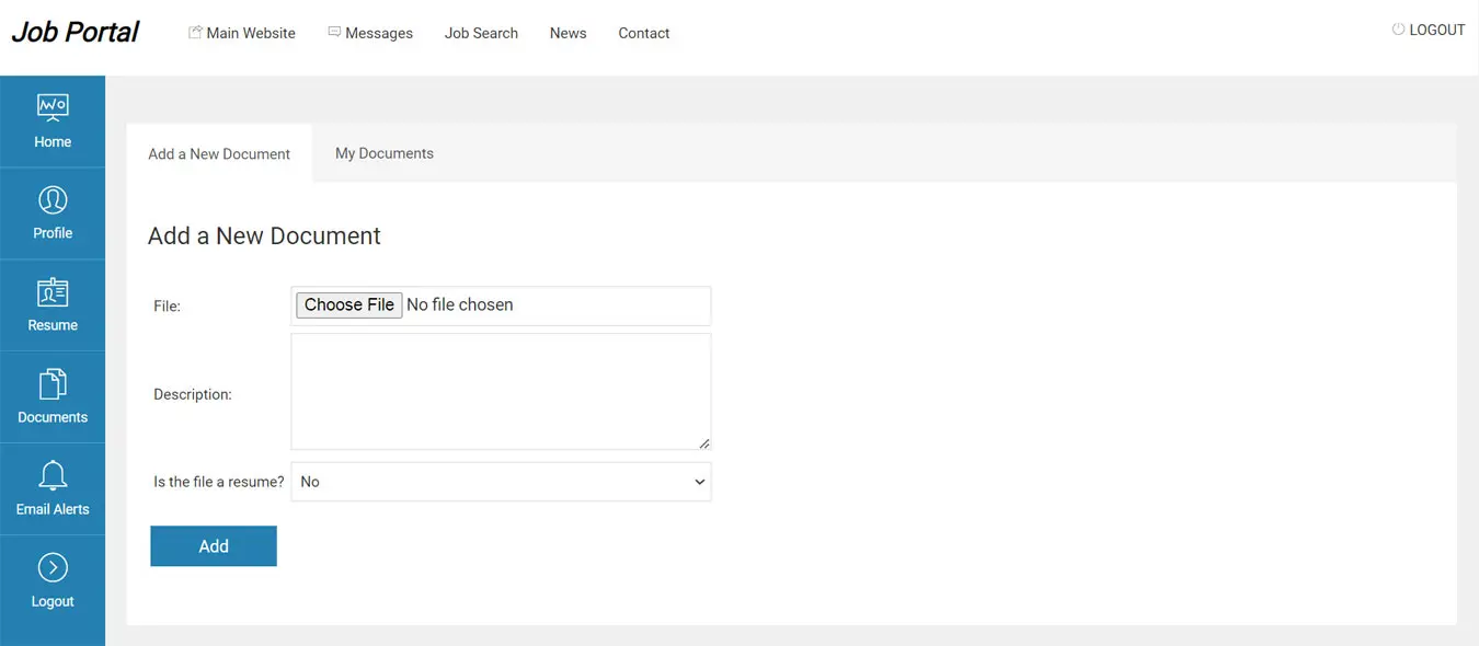 php job script adding a document