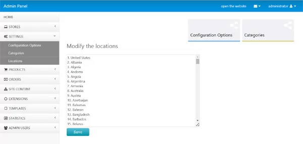 Changing the Locations php mall script