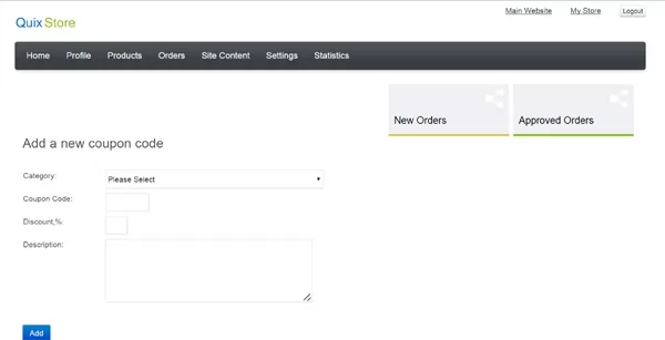 php mall script adding a new coupon