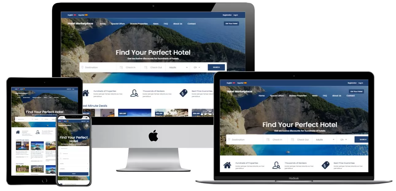 New version 1.2 of our PHP Hotel Marketplace script