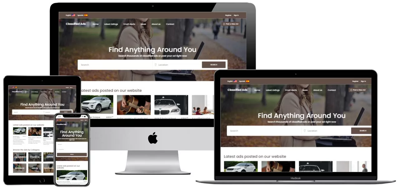 PHP Classified Ads Front-end