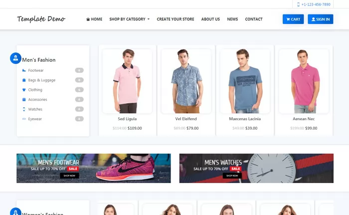 fashion mall php demo script