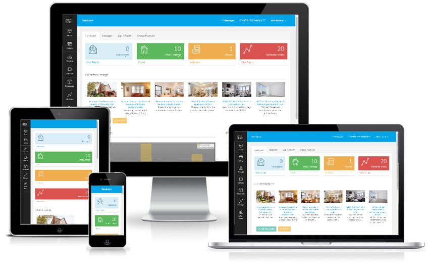 real estate broker software admin panel