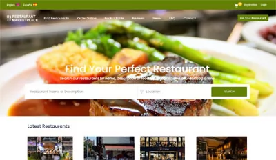 restaurant marketplace template color theme 1