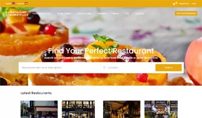 restaurant marketplace template color theme 2