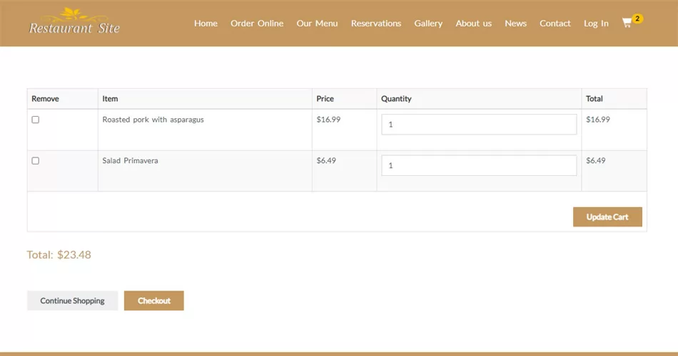 php restaurant site script ordering food online