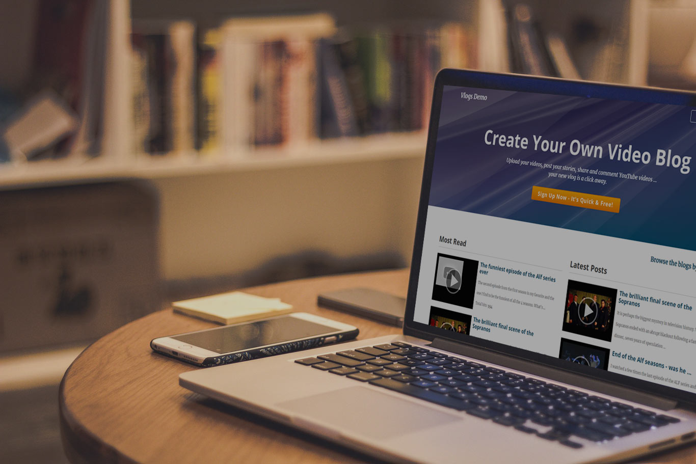 vlog system script – launch a multi-user video blogging platform