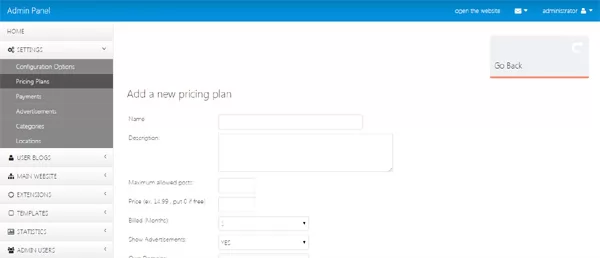 php video blog vlog script adding new subscription / pricing plan