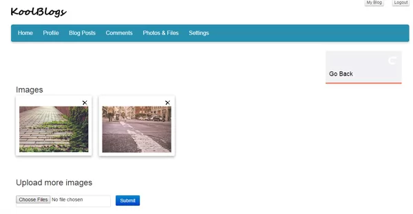 php video blog vlog script creating photo albums and adding pictures in them