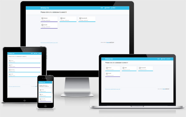 responsive mysql admin and backup php script