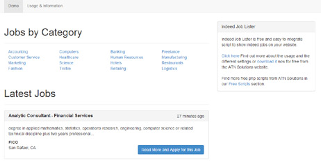 free indeed.com jobs script