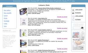 asp.net catalogue shopping cart software