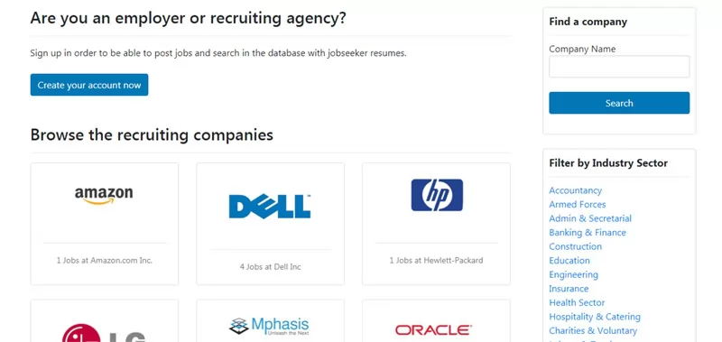 Explorar los empleadores registrados por sector industrial